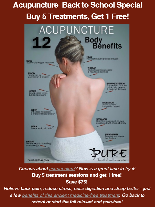 Acupuncture in Anthem - Back to School Special